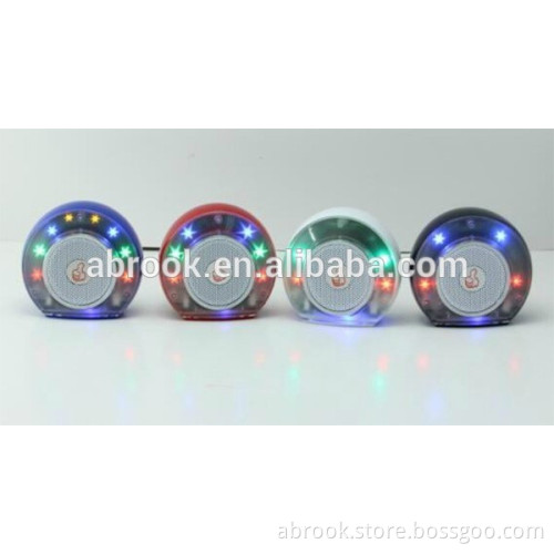 FM radio colorful rechargable led light speaker
